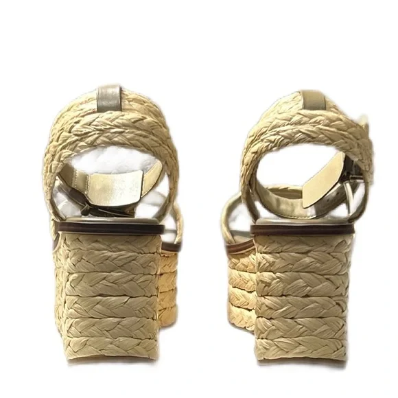 Michael Michael Kors Sandra Straw Platform Sandals - Picture 8 of 13